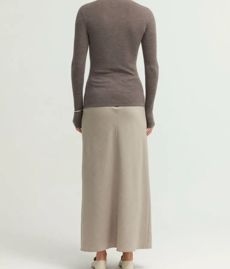 Skirts-A.Emery Riva Bias Skirt in Almond