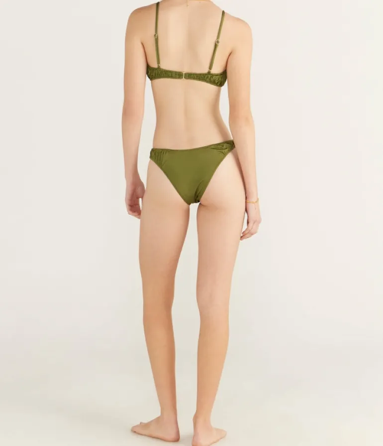 Swim & Resortwear-Peony Ruched Curve Pant in Olivine