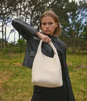 Bags-Rylan Woven Small Tote in Ivory