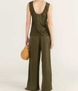 Pants-Samsoe Samsoe Sahelena Trousers in Forest Night
