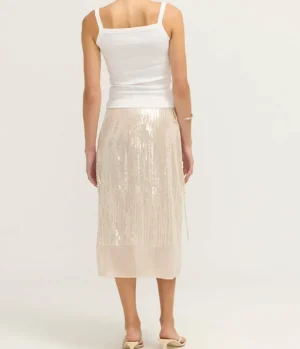 Skirts-Samsoe Samsoe Salike Skirt in Clear Cream