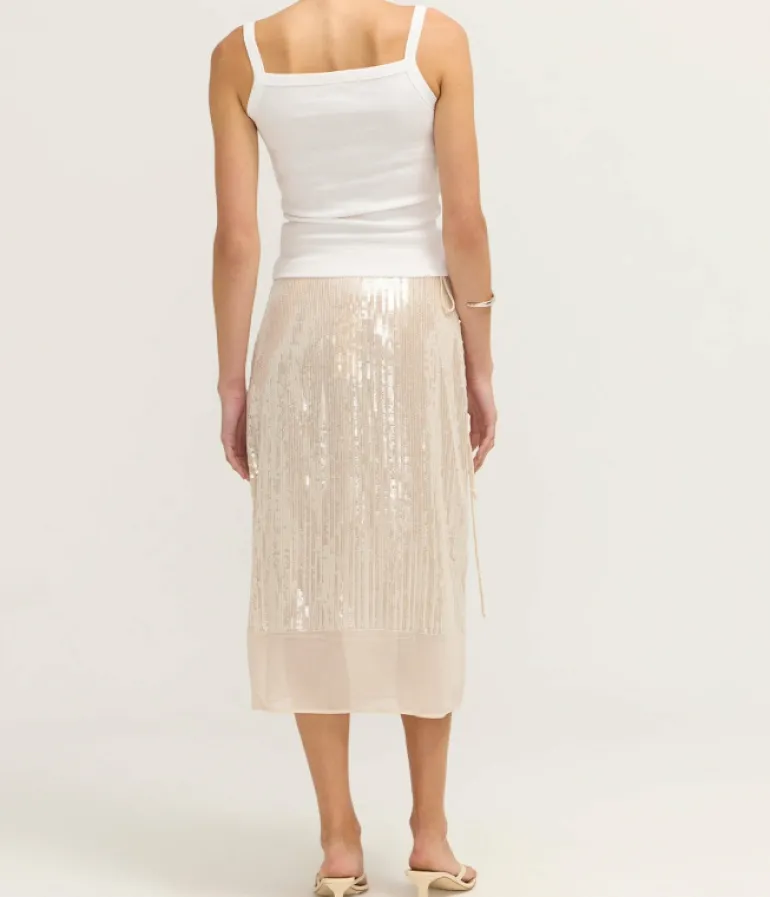 Skirts-Samsoe Samsoe Salike Skirt in Clear Cream