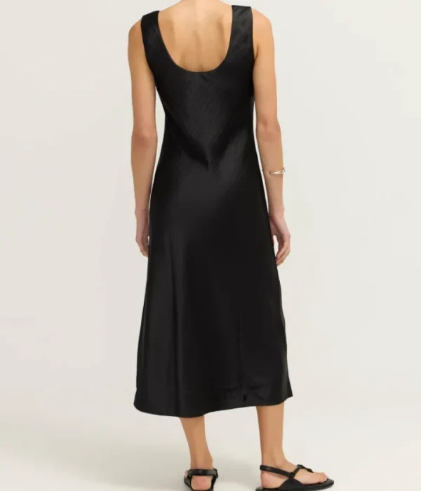 Dresses-Samsoe Samsoe Sasumma Slip Dress in Black