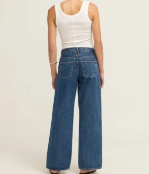 Denim-SLVRLAKE Selena Mid Rise Wide Leg in Forbidden Love