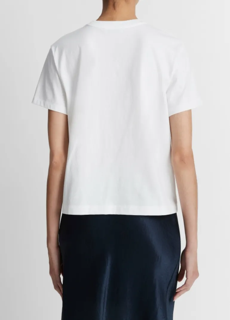T-shirts & Tanks-Vince Short Sleeve Crewneck Tee in Optic White