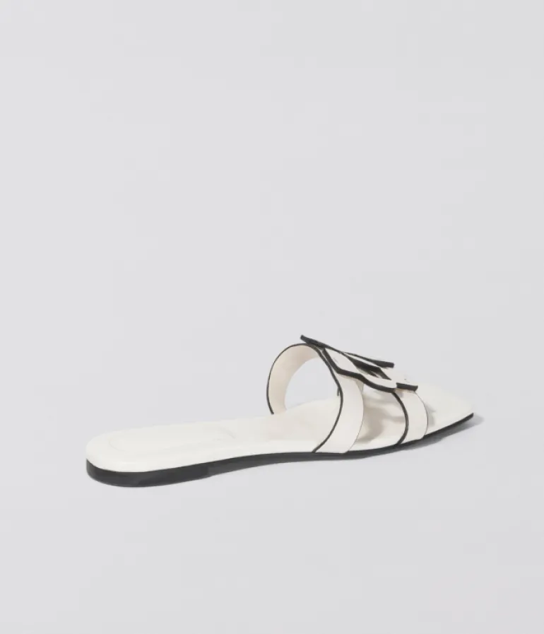 Flat Sandals-Simkhai Monogram Flat Slide in Ivory