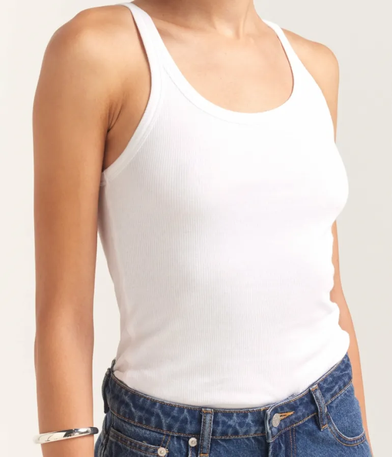 T-shirts & Tanks-Maggie Marilyn 01 Singlet in White