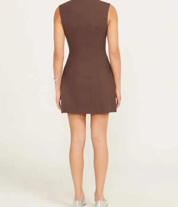 Dresses-Mode Sportif Sofia Dress in Chocolate