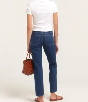 Denim-SLVRLAKE Sophie Mid Rise Straight Leg in Evermore