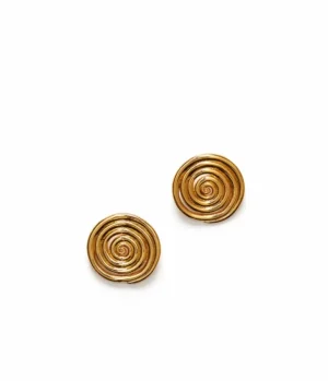 Jewellery | Earrings-Anni Lu Spiral Earring in Gold