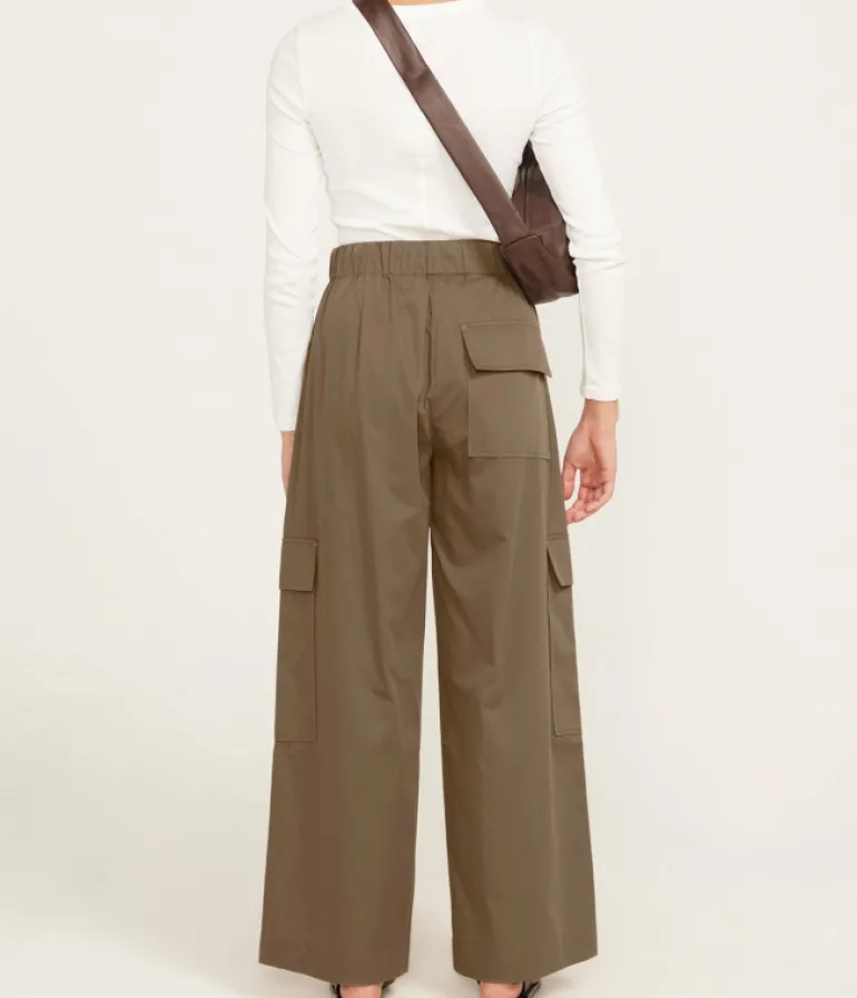 Pants-Lee Mathews Stanley Relaxed Pant in Khaki
