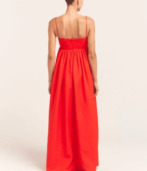 Dresses-Maggie Marilyn Stay For Dinner Midi Dress in Apple Red