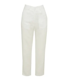 Pants-Albus Lumen Straight Leg Tailored Pants in White