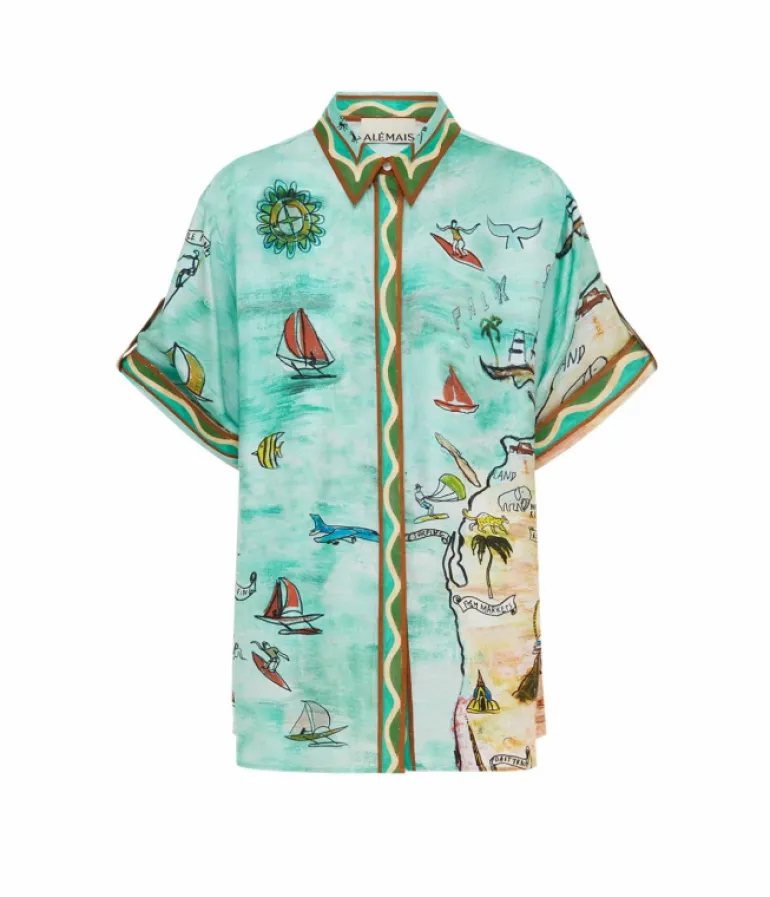 Tops-Alemais Swell Shirt in Multi