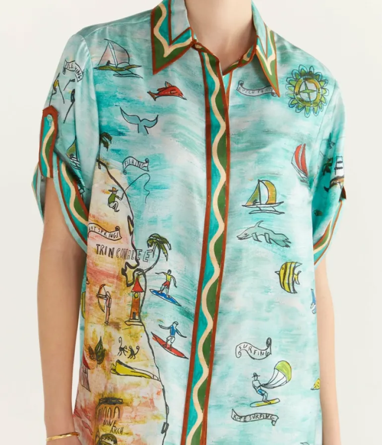 Tops-Alemais Swell Shirt in Multi
