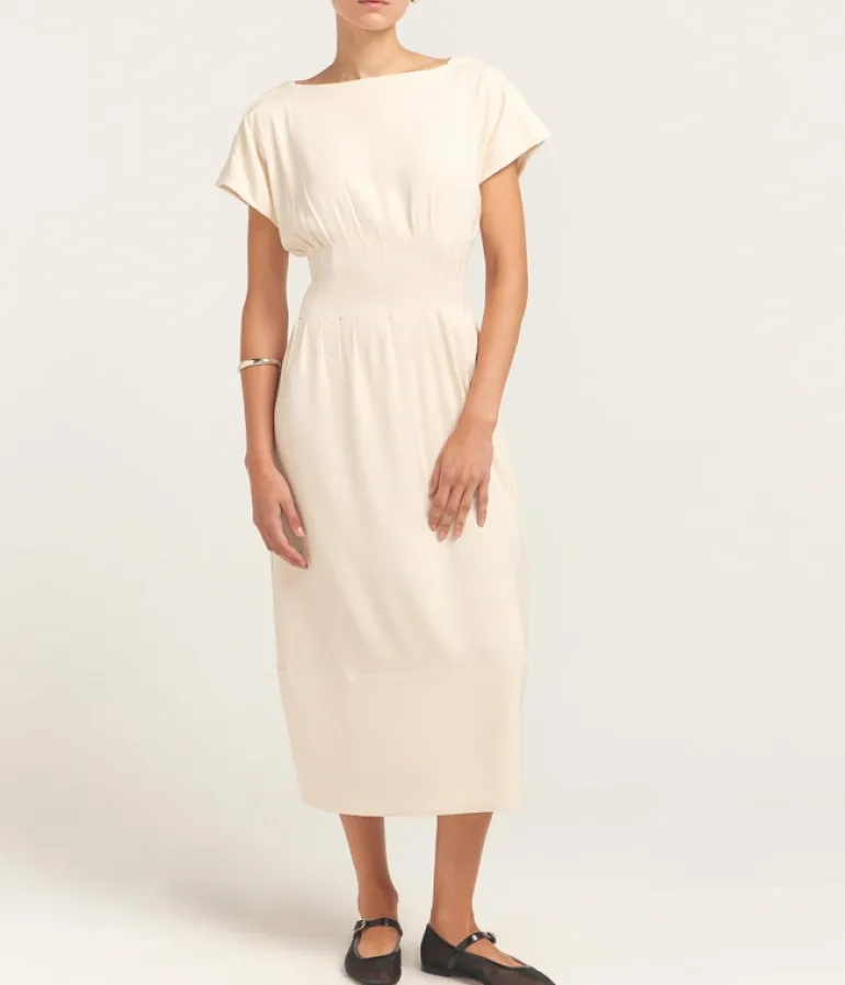 Dresses-Solid and Striped The Greer Dress in Clay