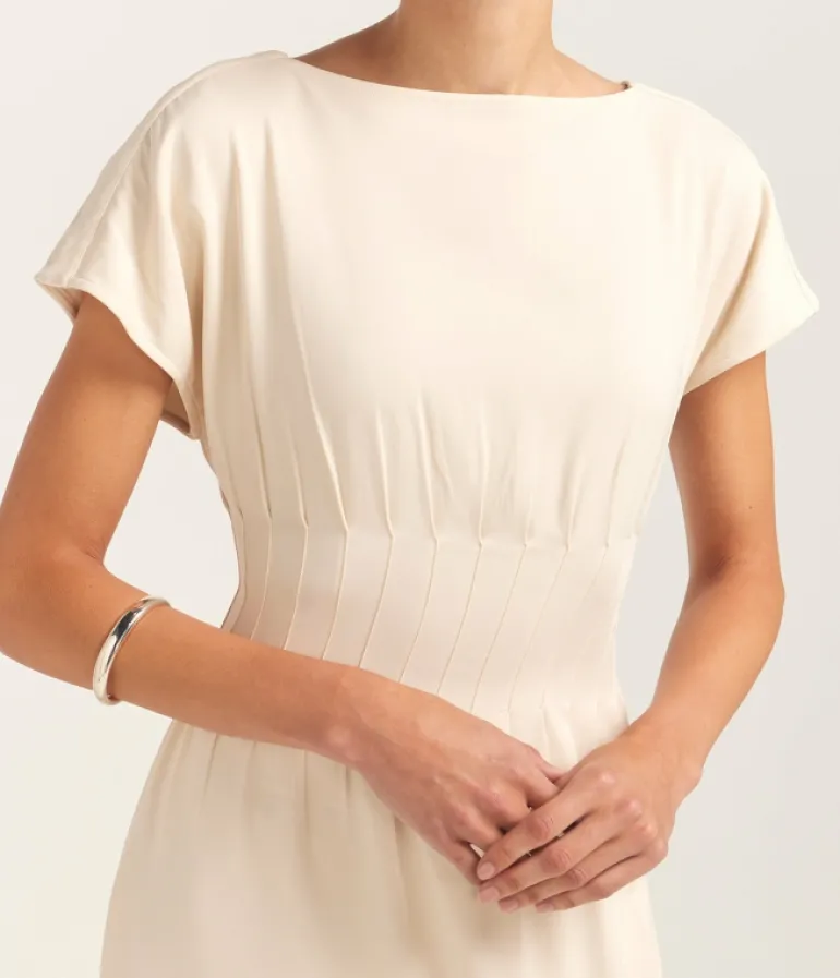 Dresses-Solid and Striped The Greer Dress in Clay