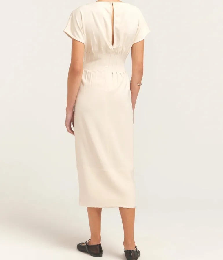 Dresses-Solid and Striped The Greer Dress in Clay