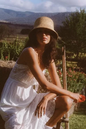 Hats-Lack of Color The Inca Criss Cross Bucket Hat in Natural