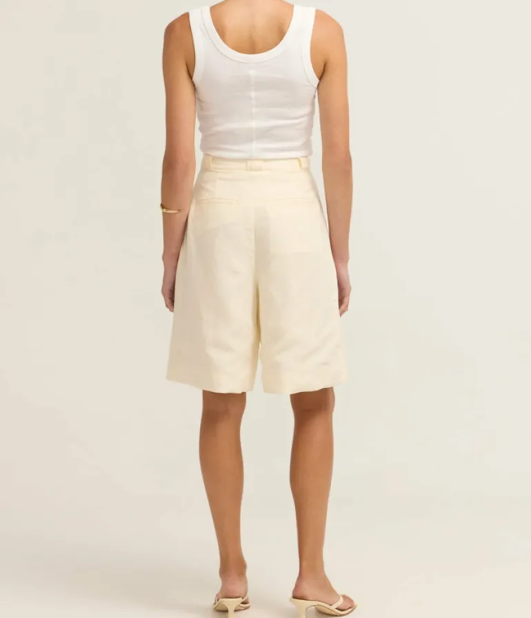Shorts-Solid and Striped The Lalleene Short in Brule