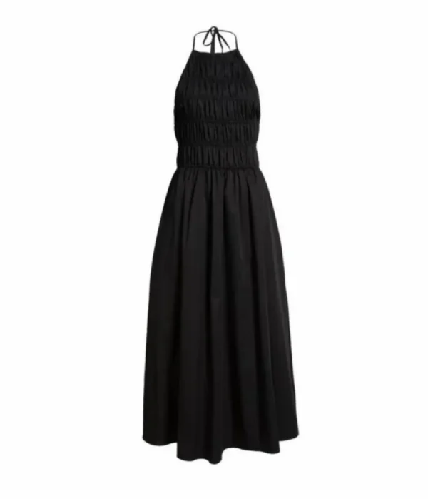 Dresses-Solid and Striped The Meira Dress in Noir