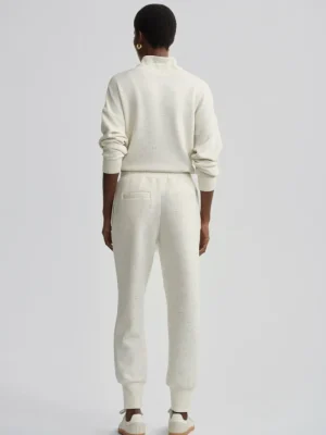 Loungewear-Varley The Slim Cuff Pant 27.5 in Ivory Marl Fleck