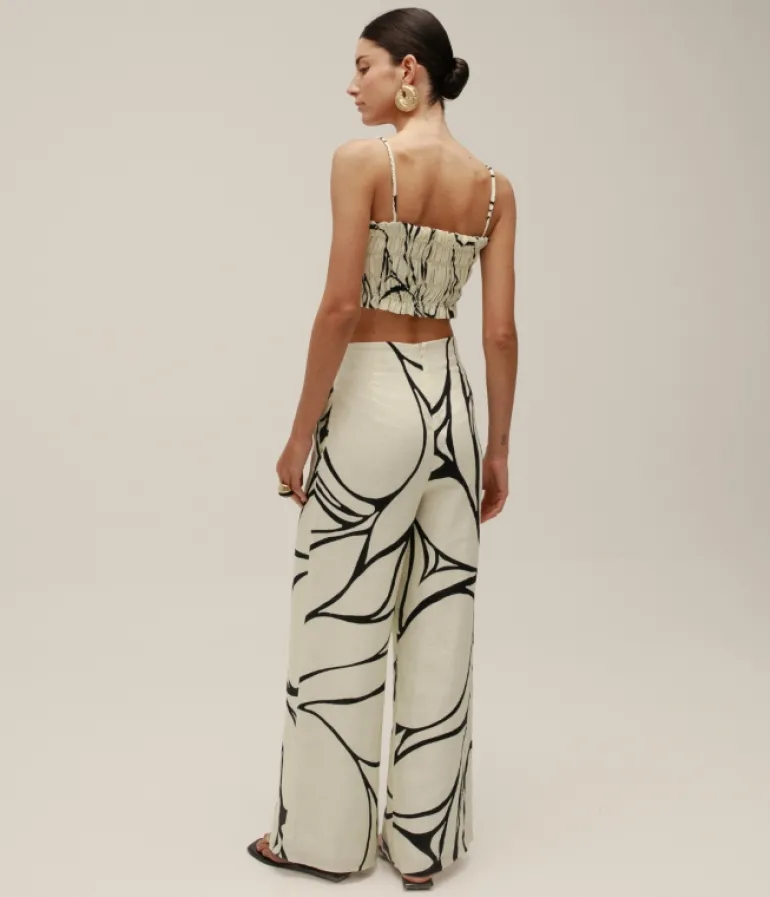 Pants-Cala De La Cruz Toya Pants in Black and White