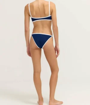 Swim & Resortwear-Hunza G Tyler Contrast Bikini in Navy