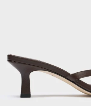 Heels & Pumps-Aeyde Wilma Nappa Heel in Moka