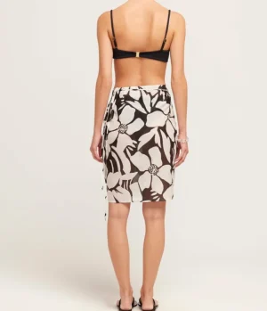Skirts-Ziah Wrap Mini Skirt in Magnolia
