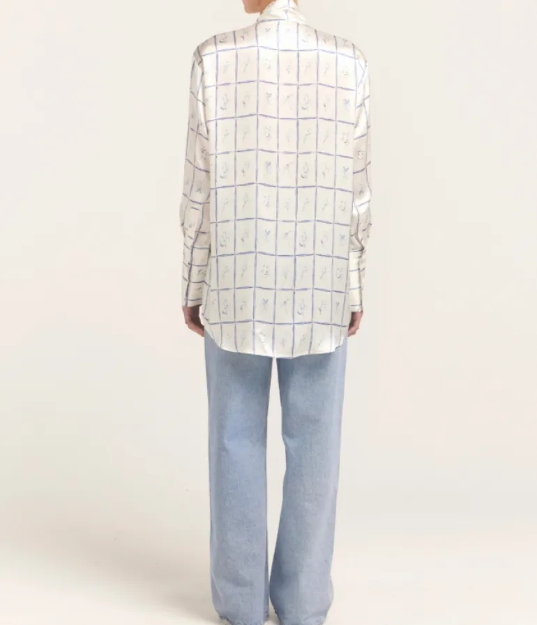 Tops-Maggie Marilyn You Remind Me of A Sunday Shirt Sweet Pea Ruffle Check Shirt