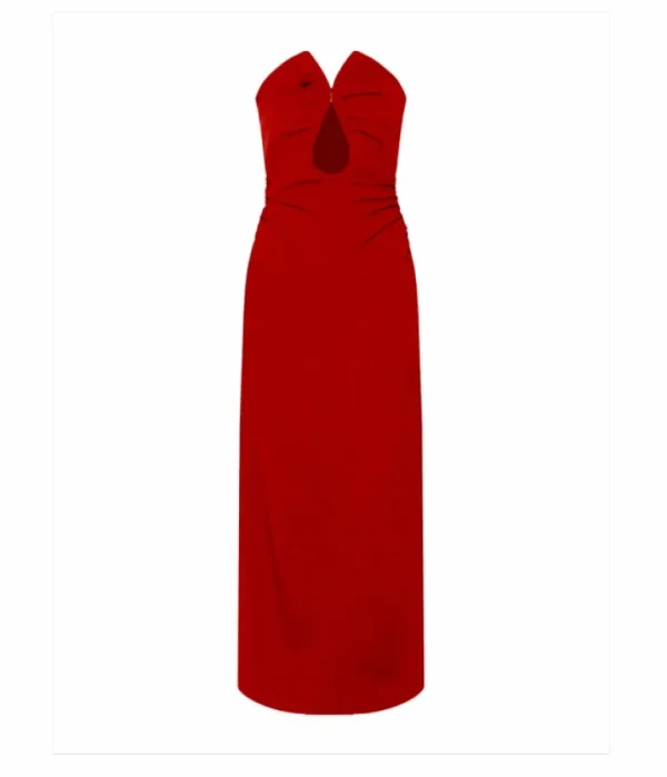 Dresses-Wynn Hamlyn Zoe Bodice Dress in Red